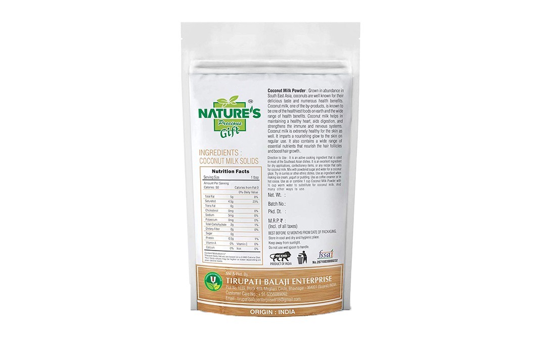 Nature's Gift Coconut Milk Powder    Pack  200 grams